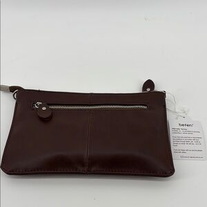 Befen Brown Leather Clutch